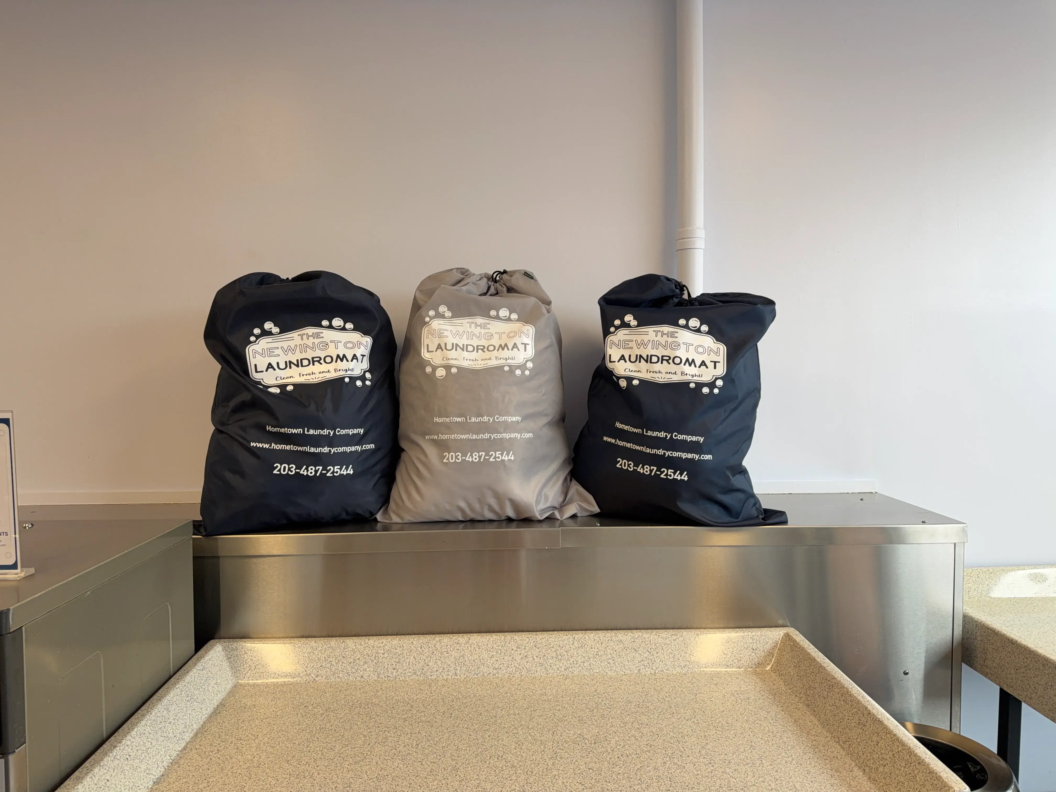 3 Laundry Bags With Laundry