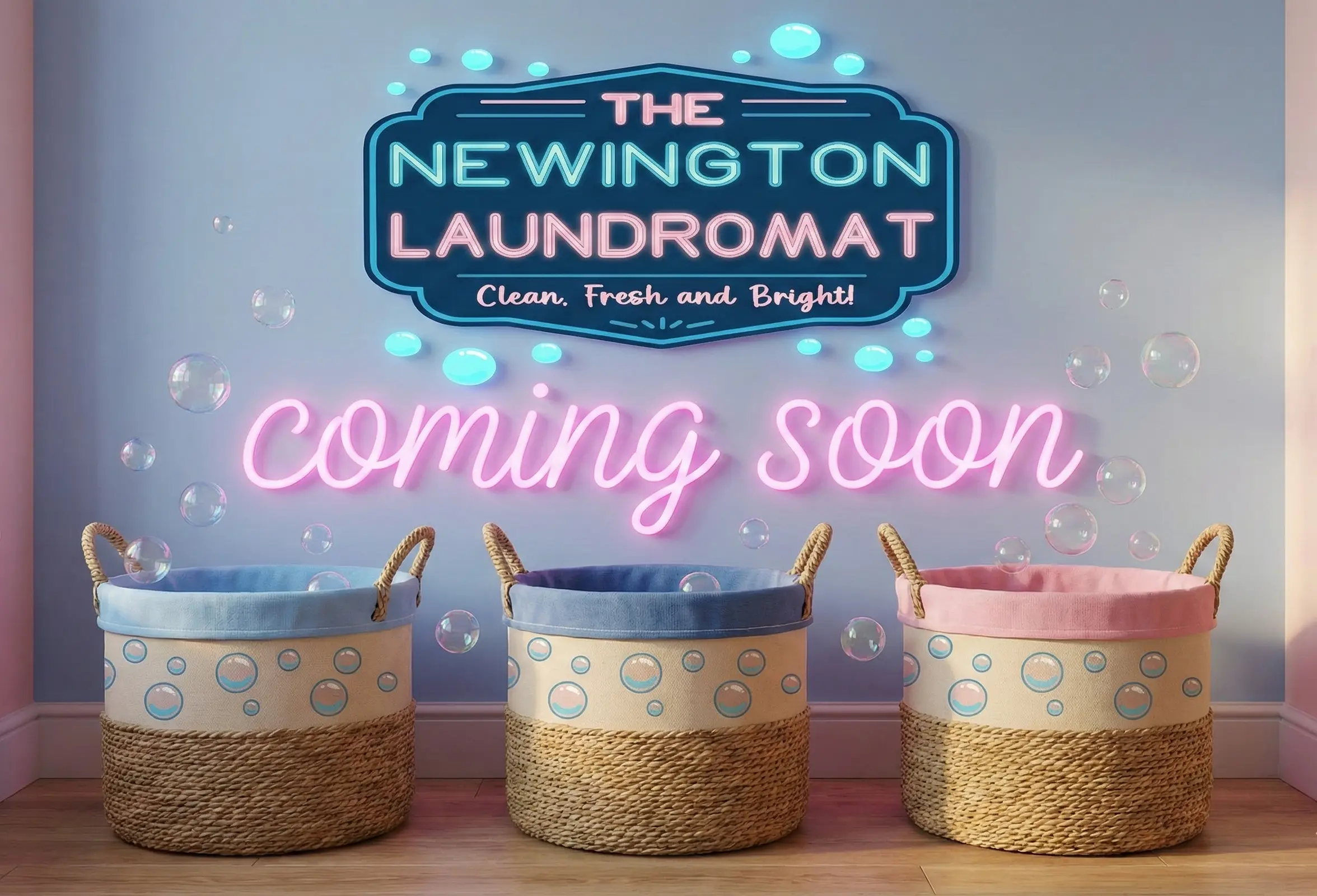 The Newington Laundromat Coming Soon Landscape