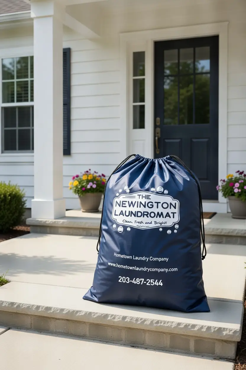 The Newington Laundromat Bag On A Doorstep